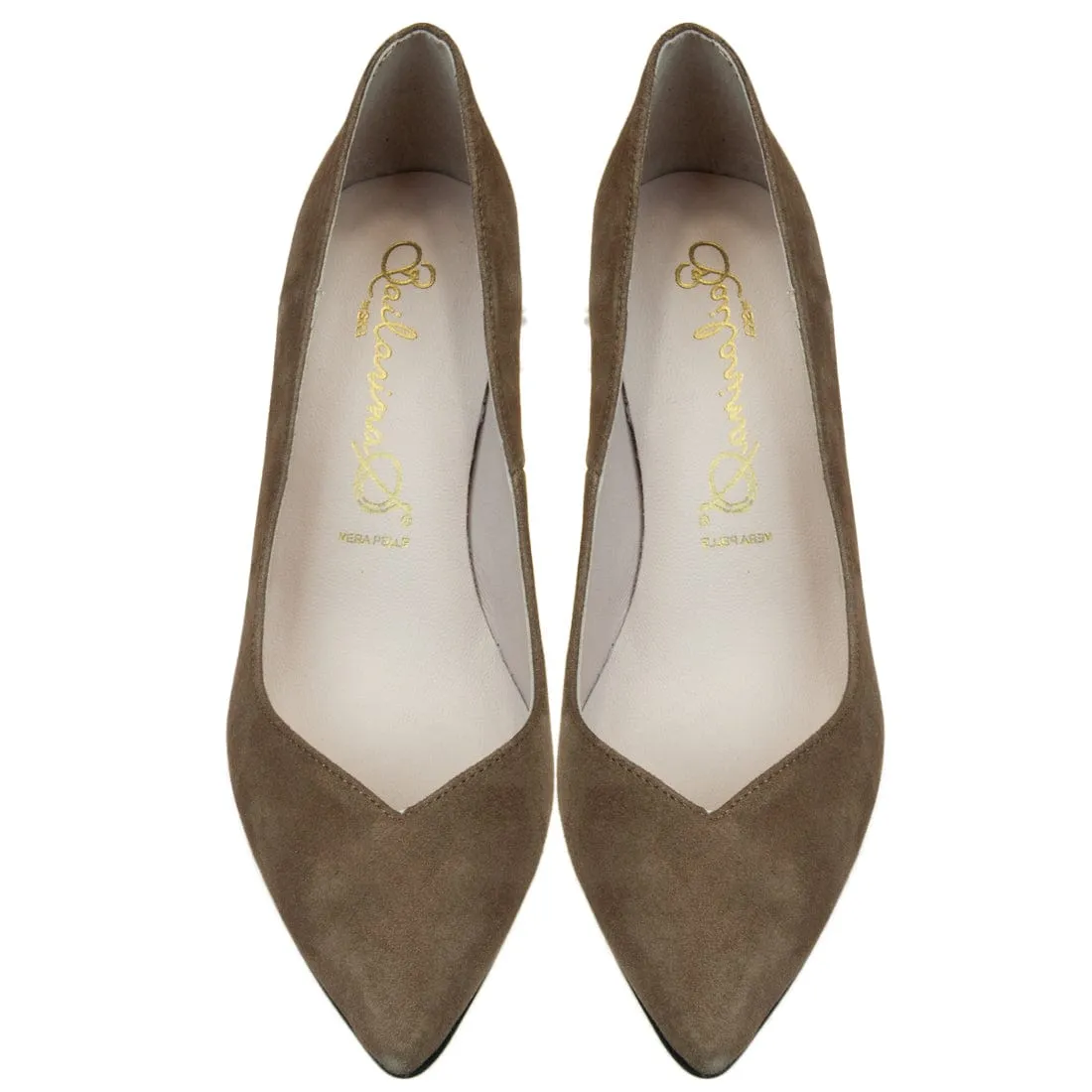 Bailarinas SCILLA CUE Camel Suede Classic Pump