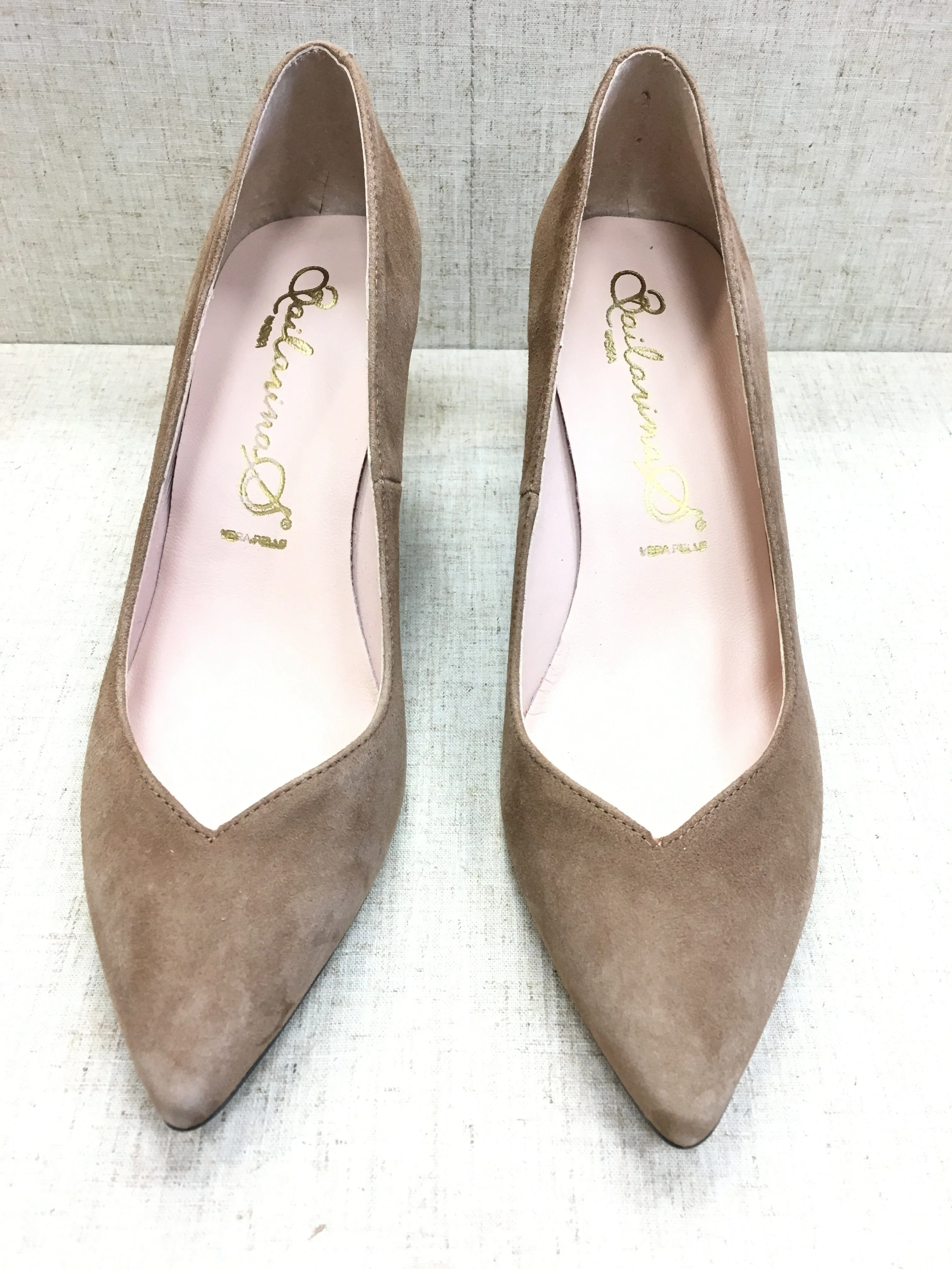 Bailarinas SCILLA CUE Camel Suede Classic Pump