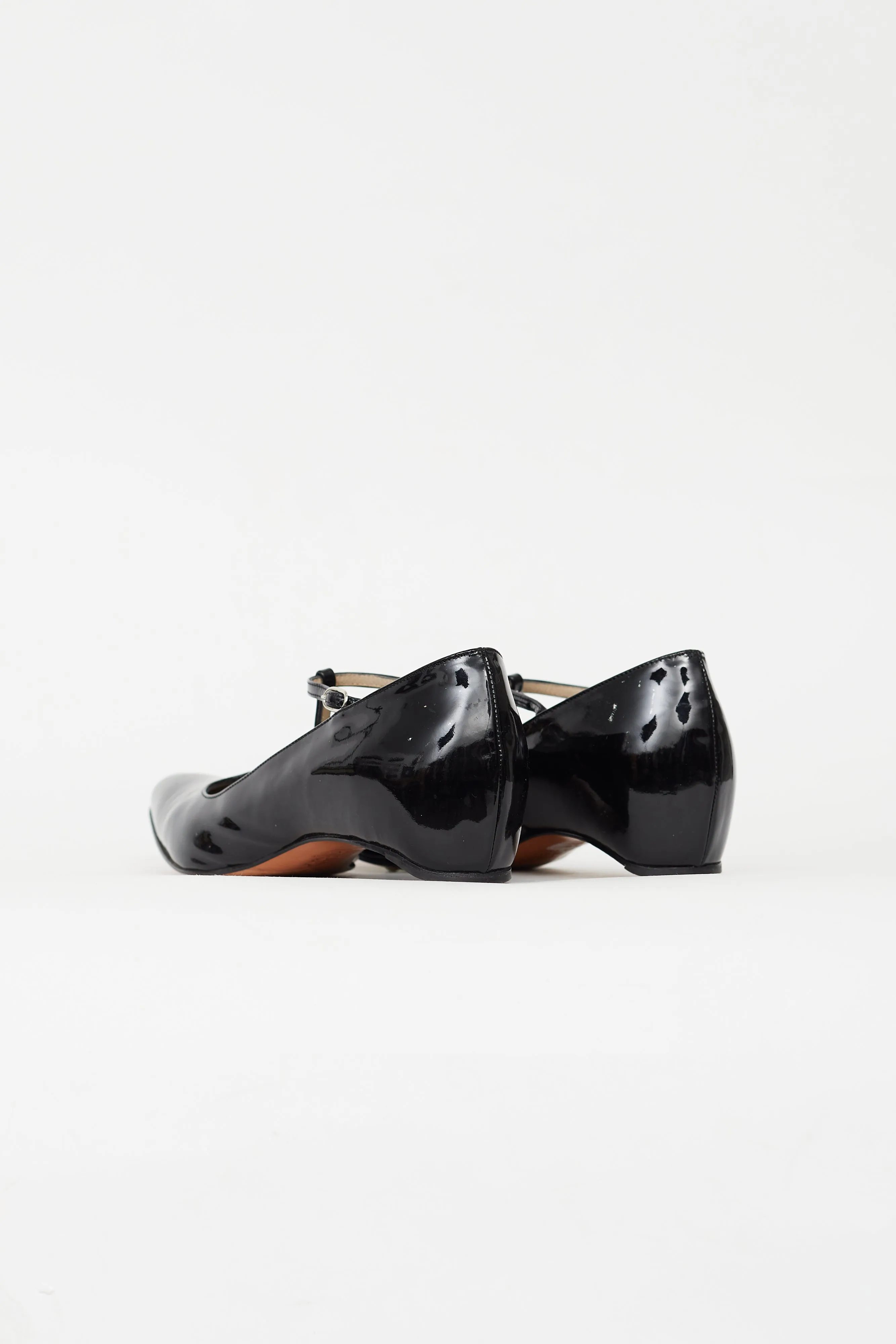 Black Patent Leather Mary Jane Flat