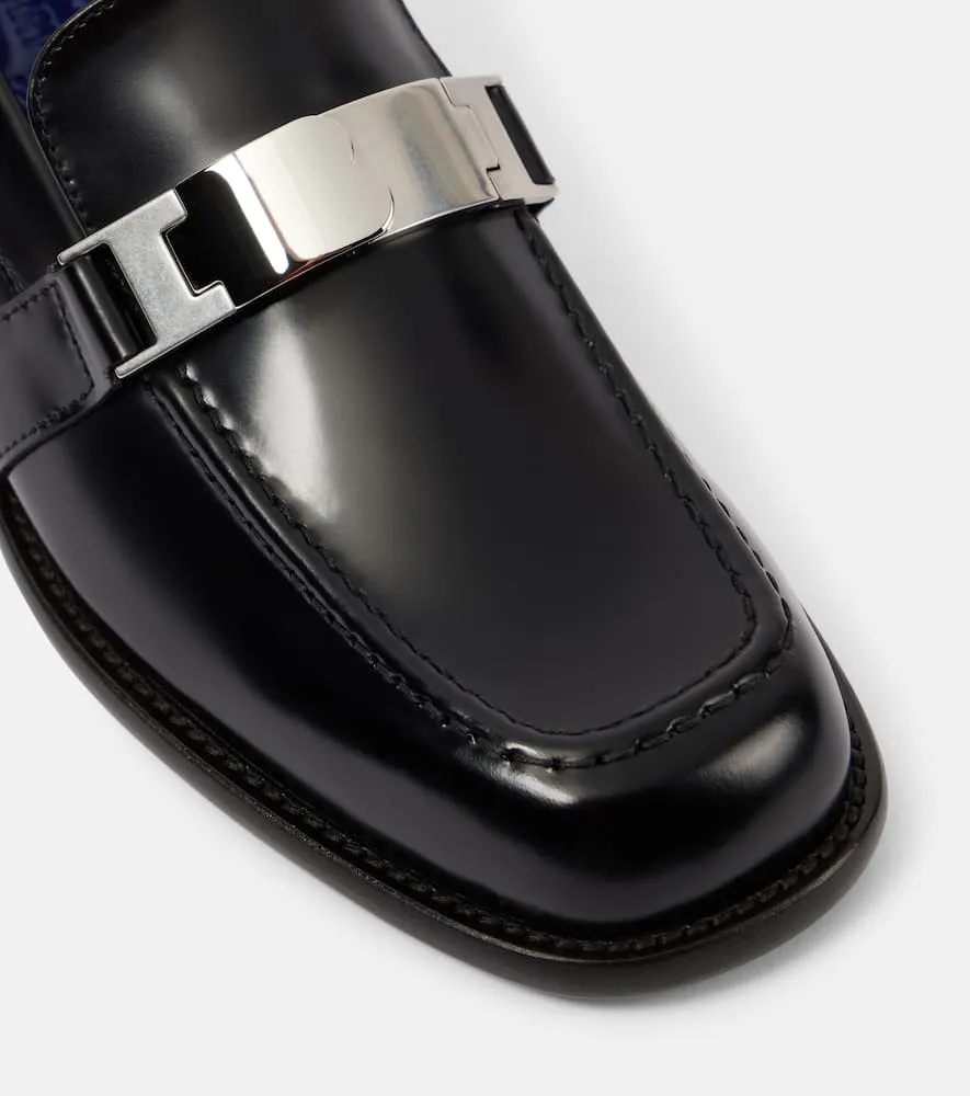 Burberry Tower leather loafers