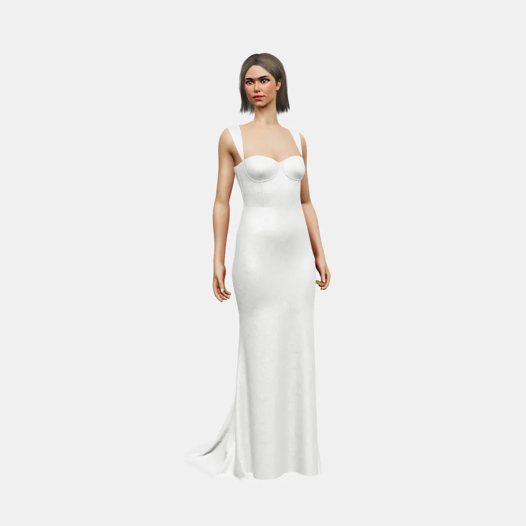 Bustier w/ straps   trumpet