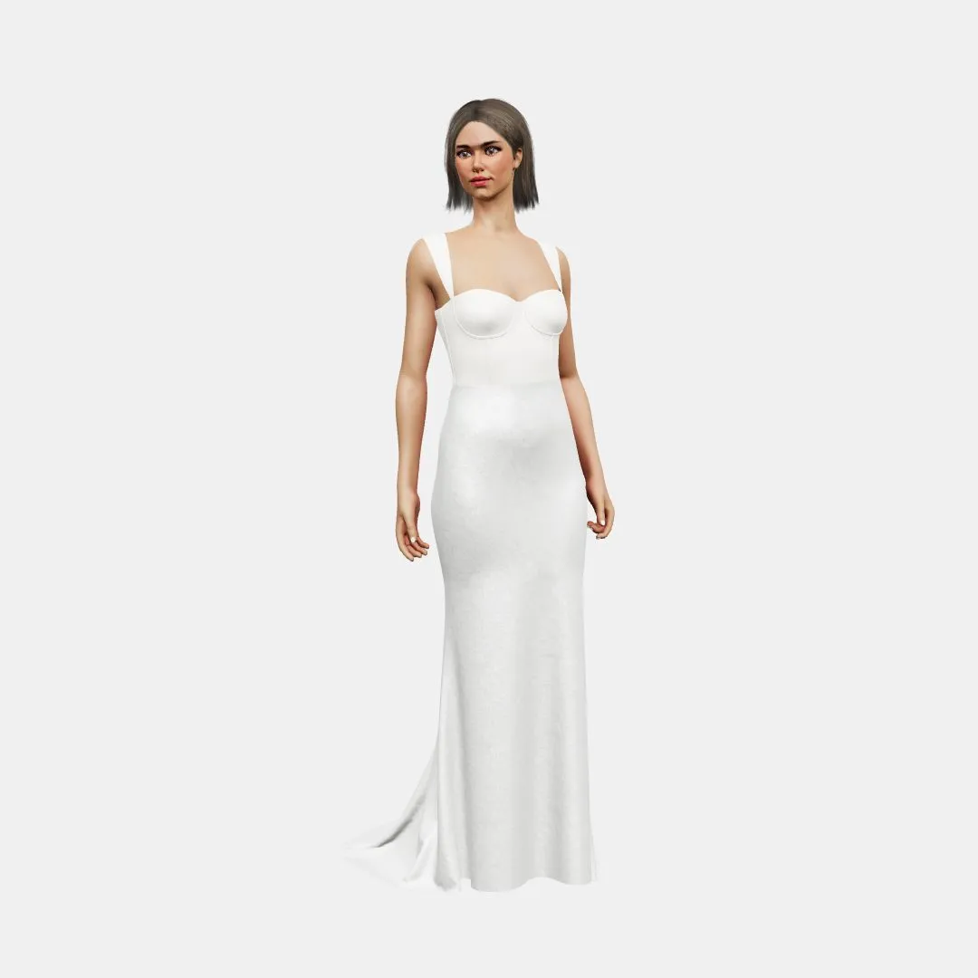 Bustier w/ straps   trumpet
