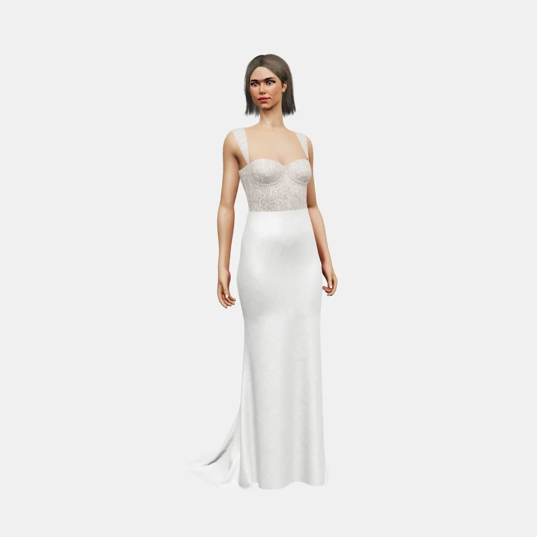 Bustier w/ straps   trumpet