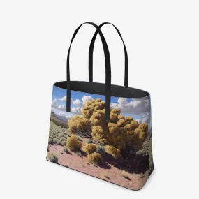 Chamisa Temple Leather Tote (Textured)