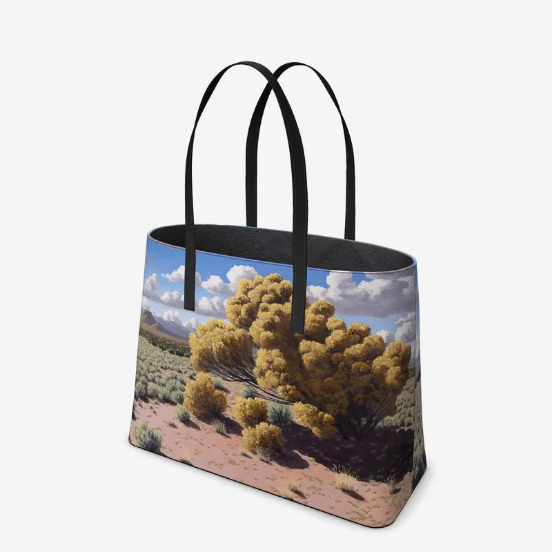Chamisa Temple Leather Tote (Textured)
