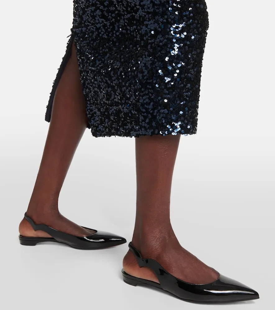 Christian Louboutin Hot Chickita Sling patent leather ballet flats