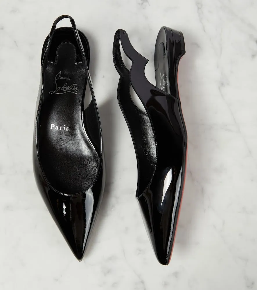 Christian Louboutin Hot Chickita Sling patent leather ballet flats