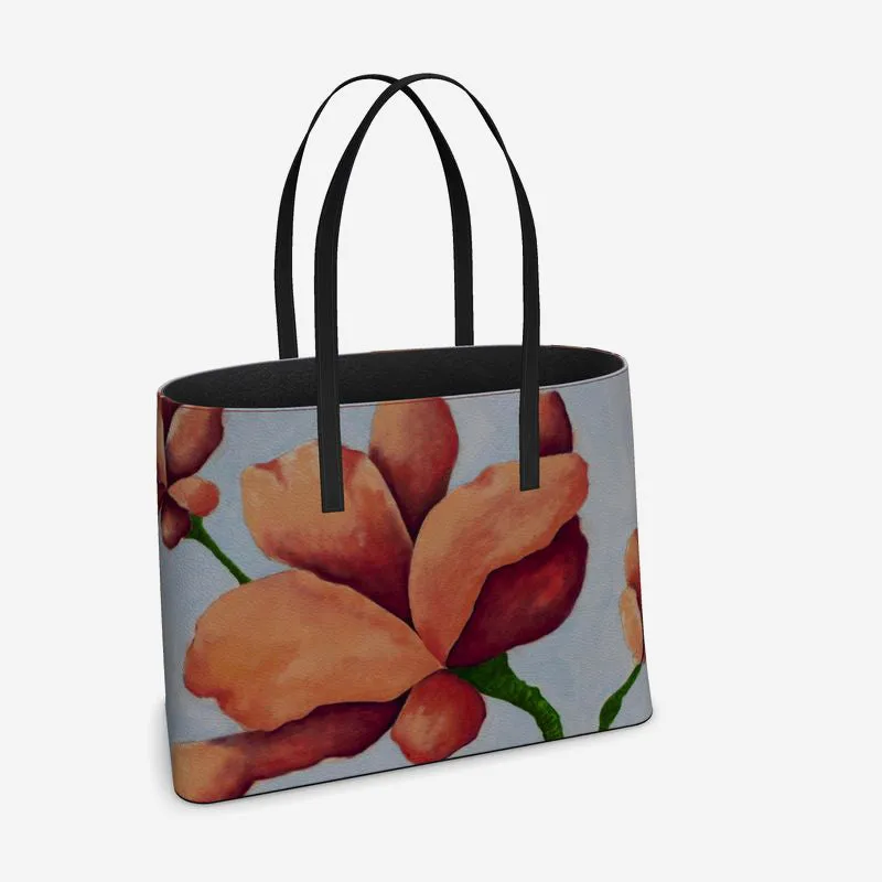 Como la Flor Leather Tote (Textured)