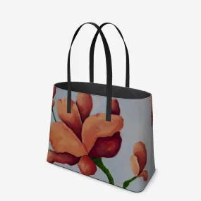 Como la Flor Leather Tote (Textured)