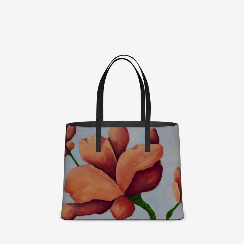 Como la Flor Leather Tote (Textured)
