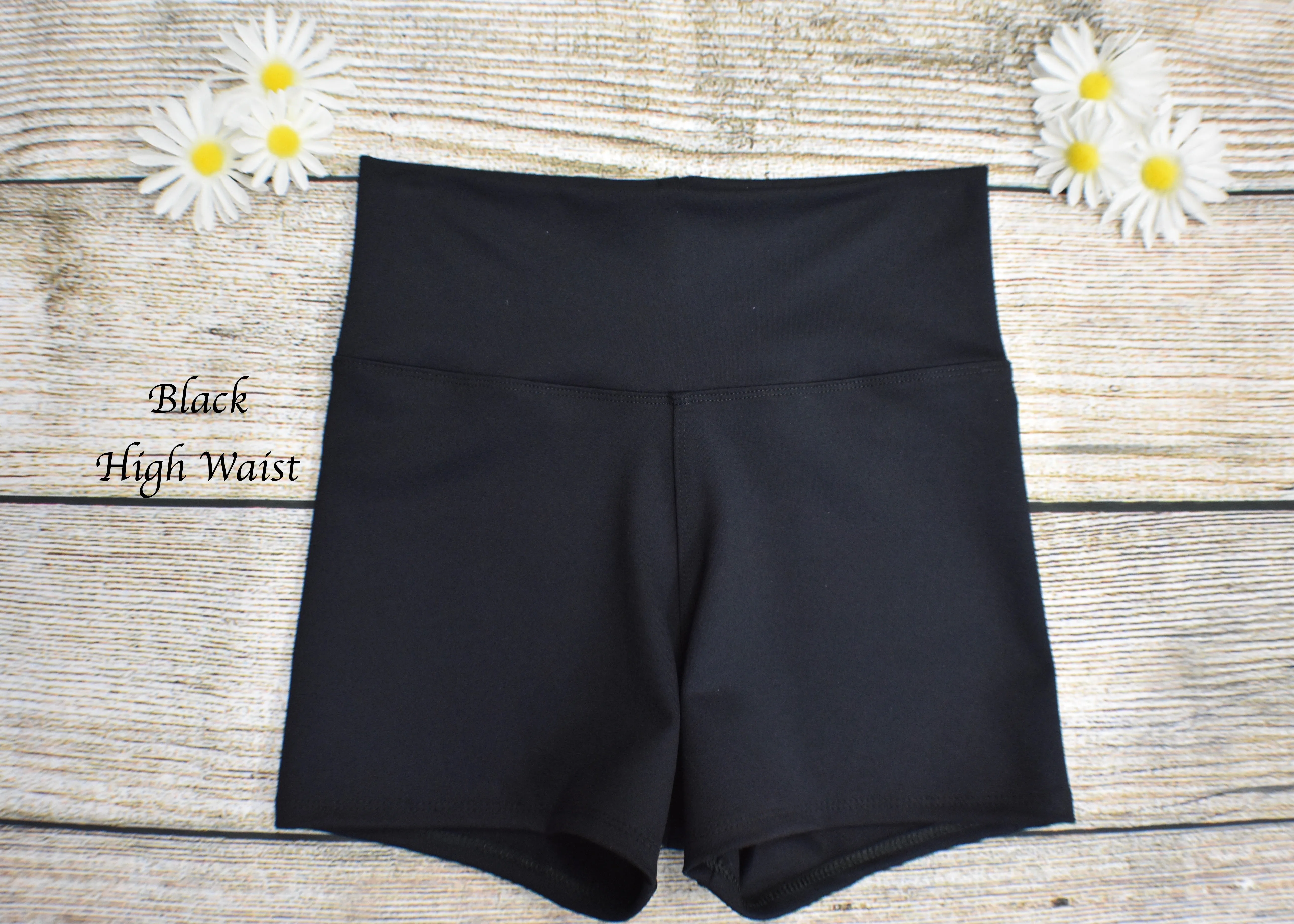 Daisy Dancewear High Waist Shorts - Deluxe Fabric