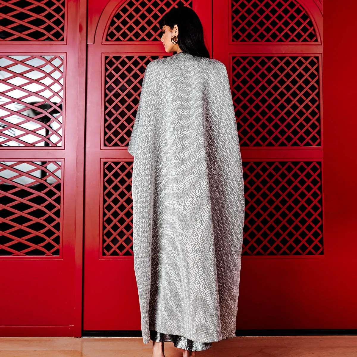 GOLDEN OASIS FRONT HONEYCOMB ABAYA