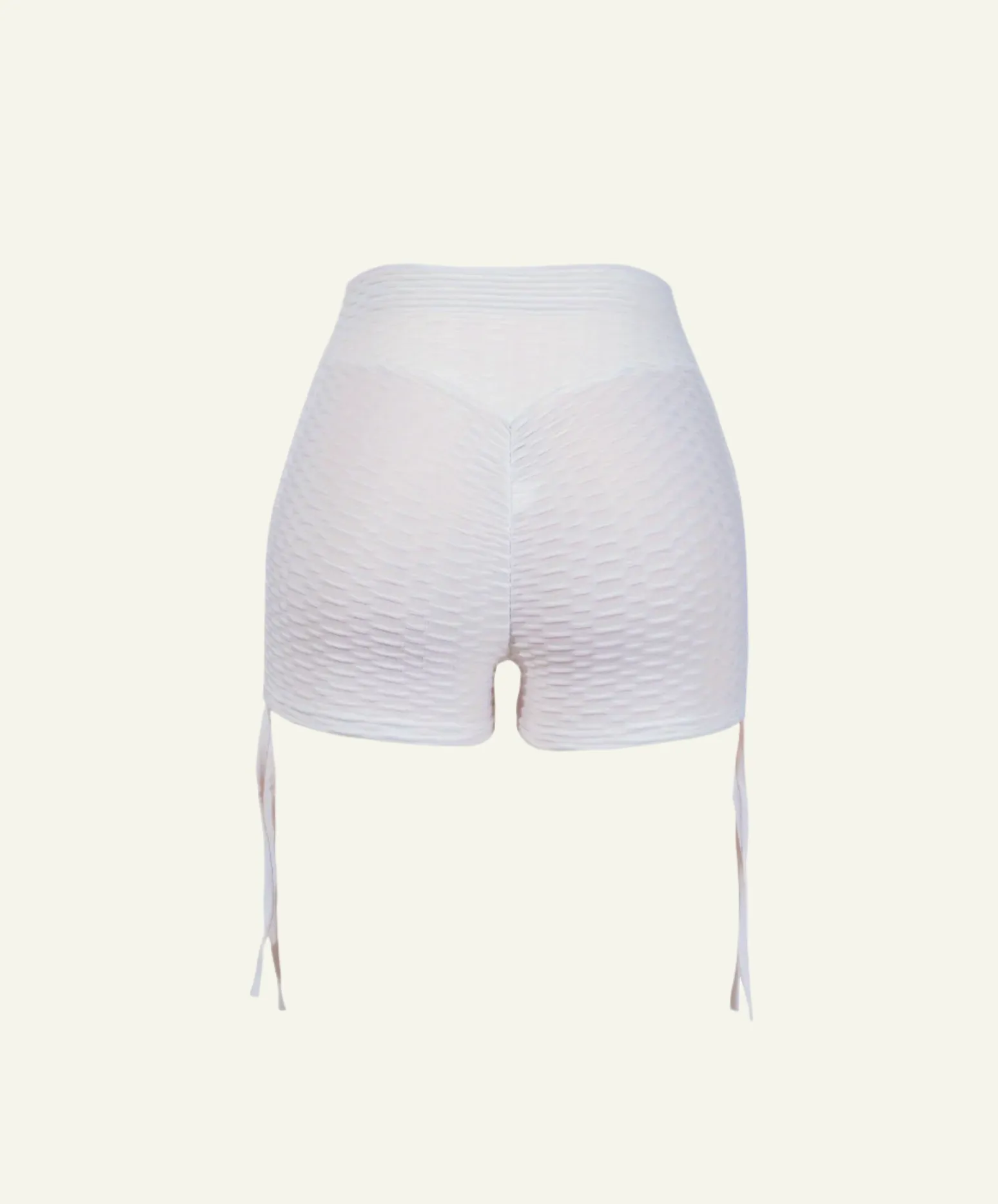High-Waist Ruched Shorts