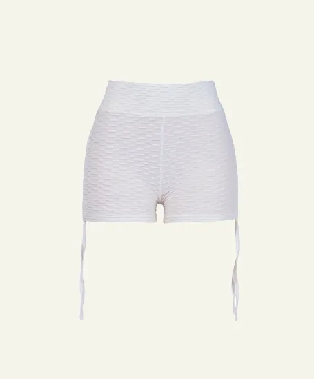 High-Waist Ruched Shorts