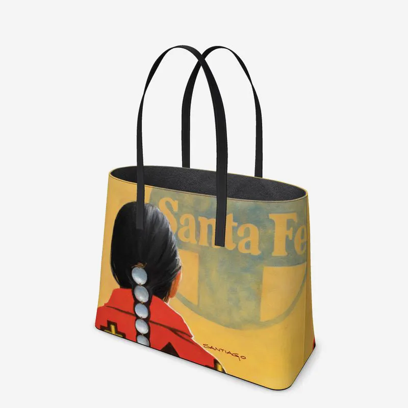 Journey Stairs Leather Tote