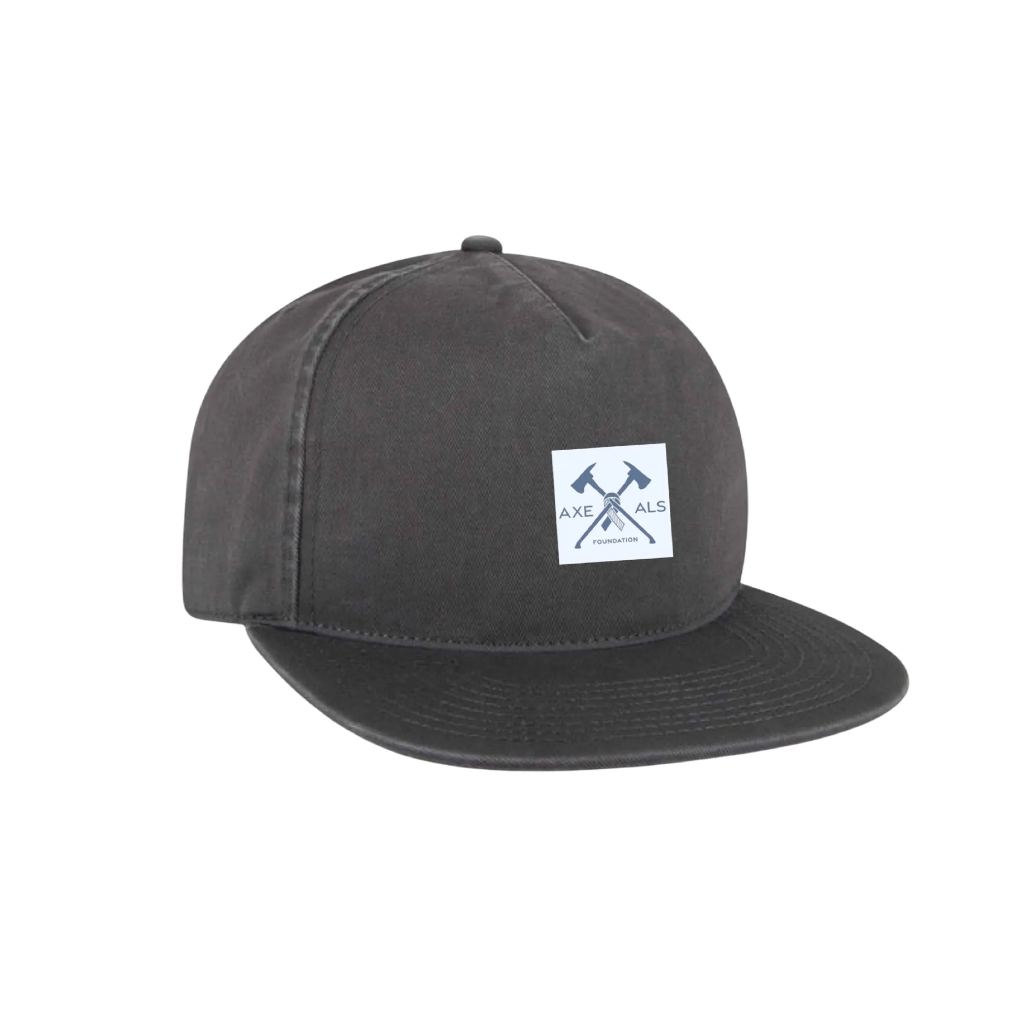 Logo Structured Gray 5 Panel Cap