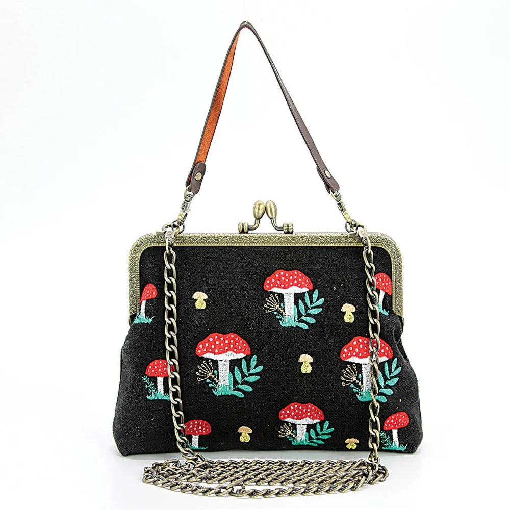 Mushrooms Kiss Lock Bag