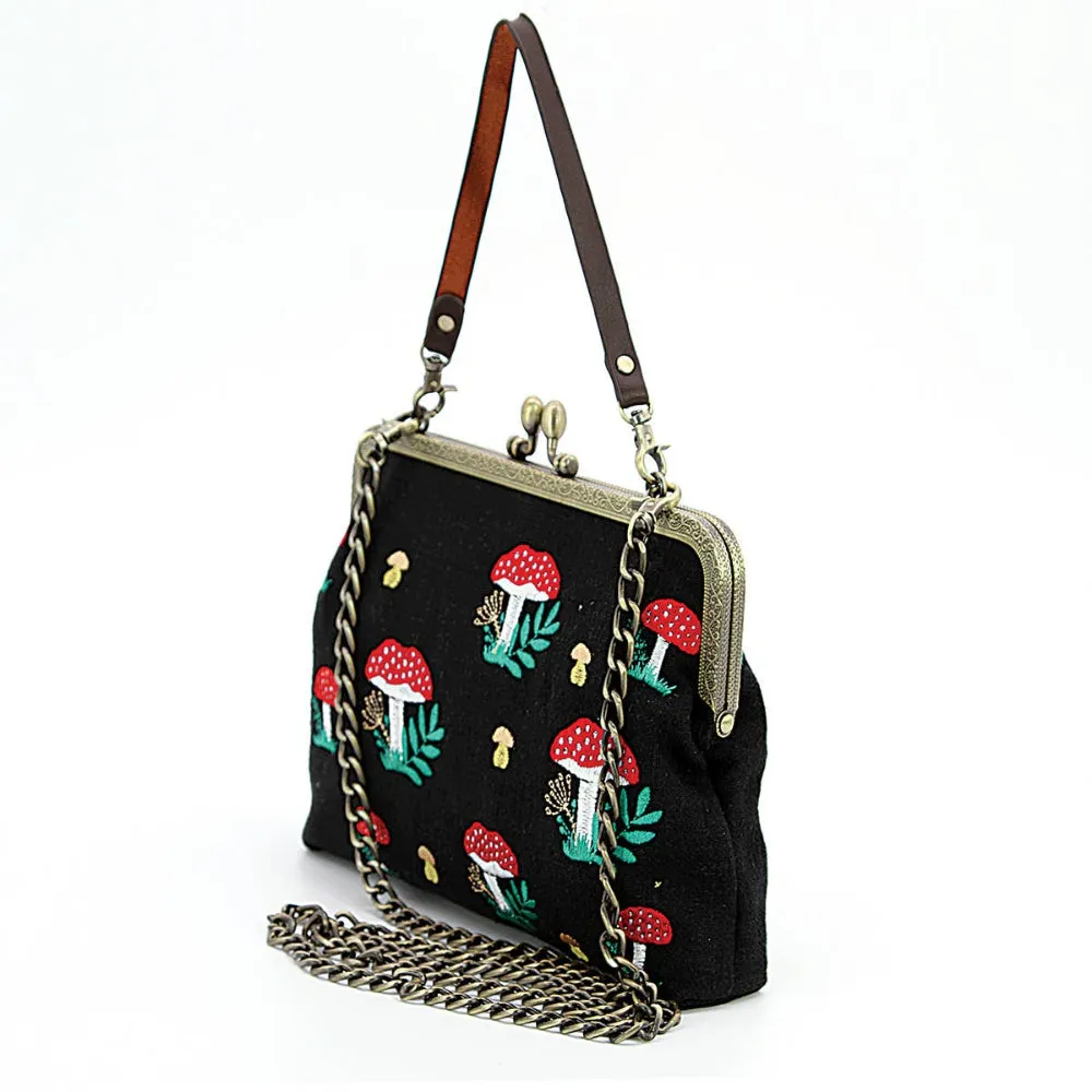 Mushrooms Kiss Lock Bag