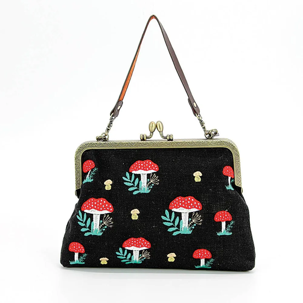 Mushrooms Kiss Lock Bag