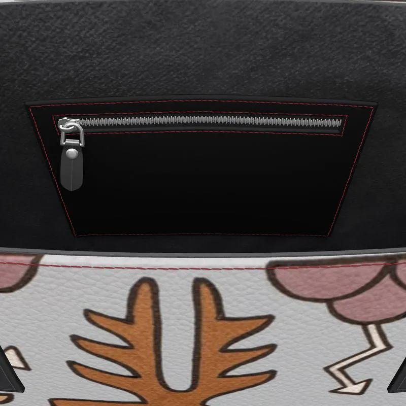 Oh, My Deer! Leather Tote (Textured)