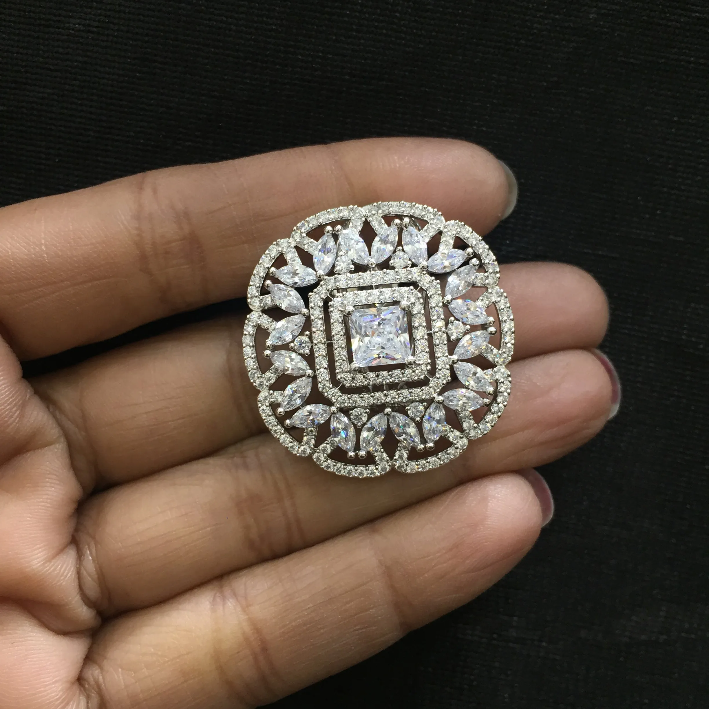 Silver polish zircon Tops/Studs