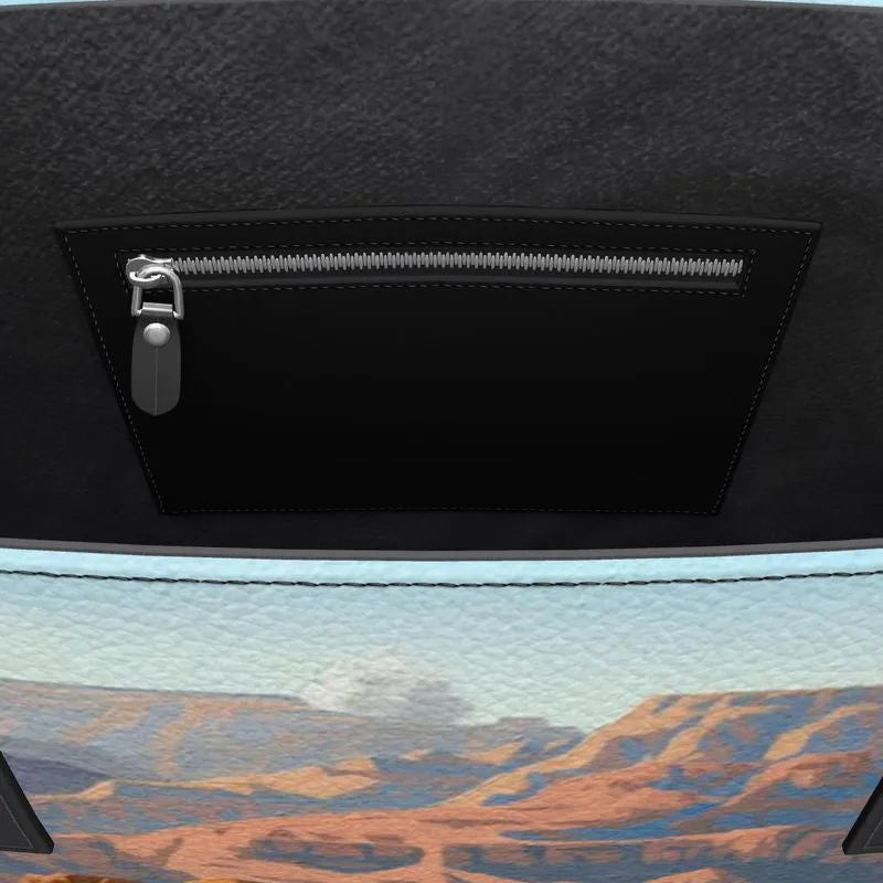 South Rim Bloom Leather Tote (Textured)