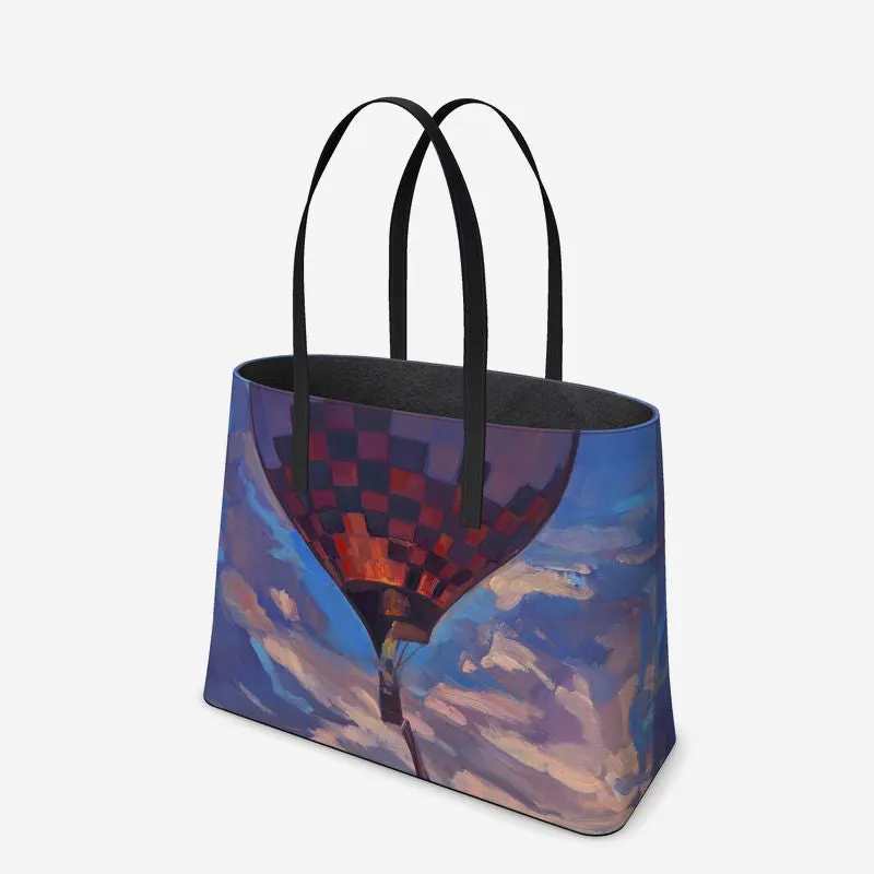 Up and Away, Sandia Sky Leather Tote