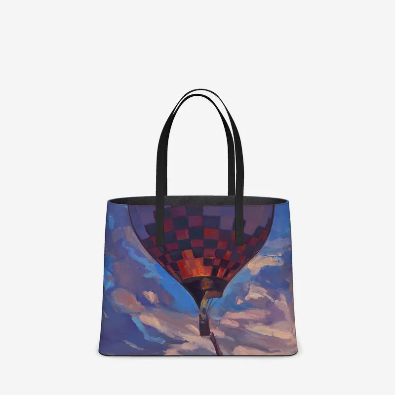 Up and Away, Sandia Sky Leather Tote