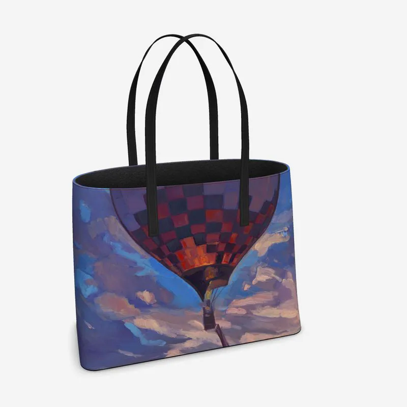 Up and Away, Sandia Sky Leather Tote